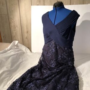 Alex Evenings Navy Mother of the Bride Dress 18W